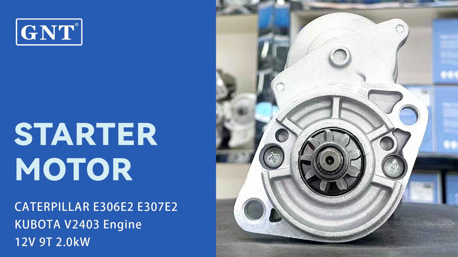 12V 9T Starter motor compatible with Kubota Engine 0280009030 0280009031 0280009032 2280000691 2280004570 2280004571 2280004572 2280004590 2280004591