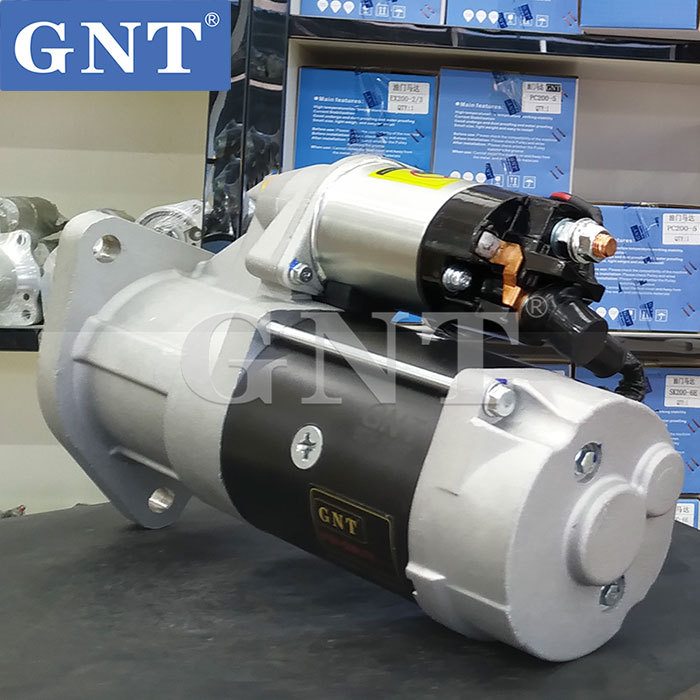 24V 11T GNT Starter Motor compatible with DOOSAN Excavator DX340LC DL08 Engine 65262017077 65262017073C 65262017077A