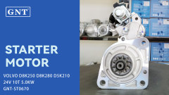 24V 10T Starter Motor compatible with VOLVO G9K320 Engine 22602908 22602911 22625153 22625163 22828641 M8T64772 M8T64773 M8T64774