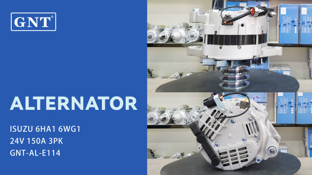 24V 150A GNT High Quality Alternator compatible with ISUZU 6HA1 6WG1T Engine 1812005910 1812006382 A009TU5182 A9TU4084 A9TU5182 A9TU5482 1812006402