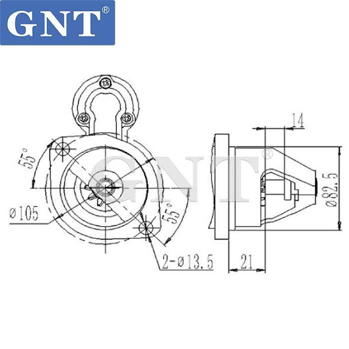 12V 11T Starter compatible with HATZ 2M41 3M41 Engine 000050476101 000050648800 000050476102 50476101 504761011053 02502000 505407001023