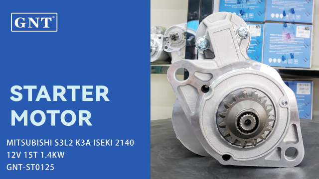 12V 15T GNT Starter compatible with MITSUBISHI S3L2 K3A Engine MM409414 1273112C91 MM433174 LRS1283 LRS01283 M1T40172 M1T40175