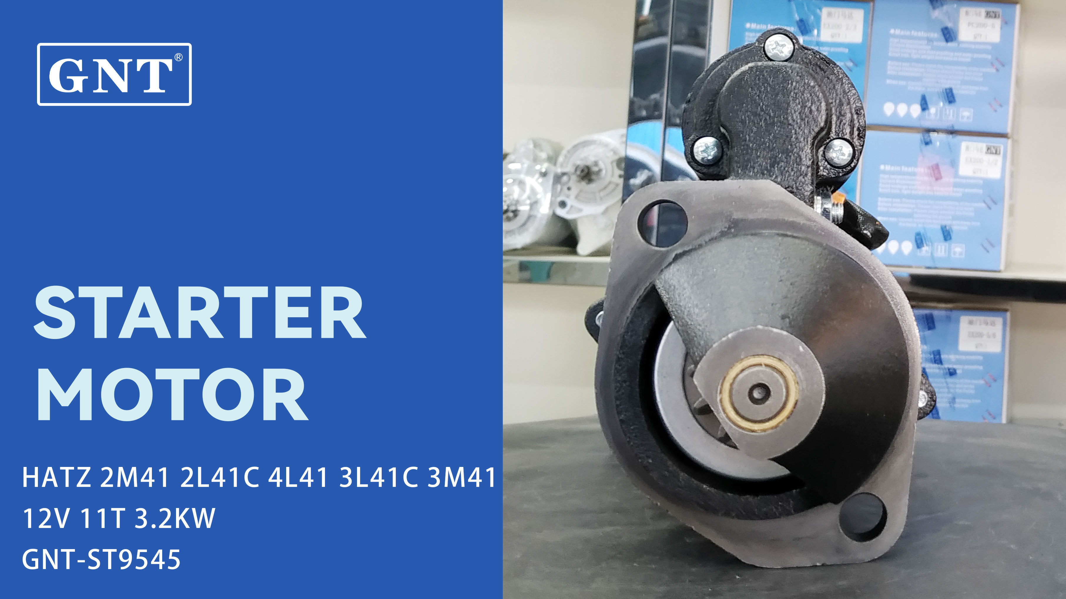 12V 11T Starter compatible with HATZ 2M41 3M41 Engine 11132389 505407001023 AZE4182 50648800 11131820 AZE4285 IS1456 72412085 MS725