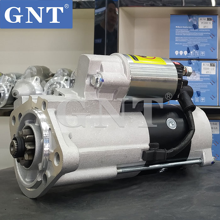 12V 9T GNT Starter Motor compatible with MITSUBISHI 4P10 4M42-T Engine M8T76171 DRS0689 ME193061 ME193880