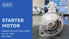 12V 15T GNT Starter compatible with YANMAR 4LH-3TE Engine 12940077011 20513065 12940077012 S1378 S1394 17100877010 17105877010 TM000A22801