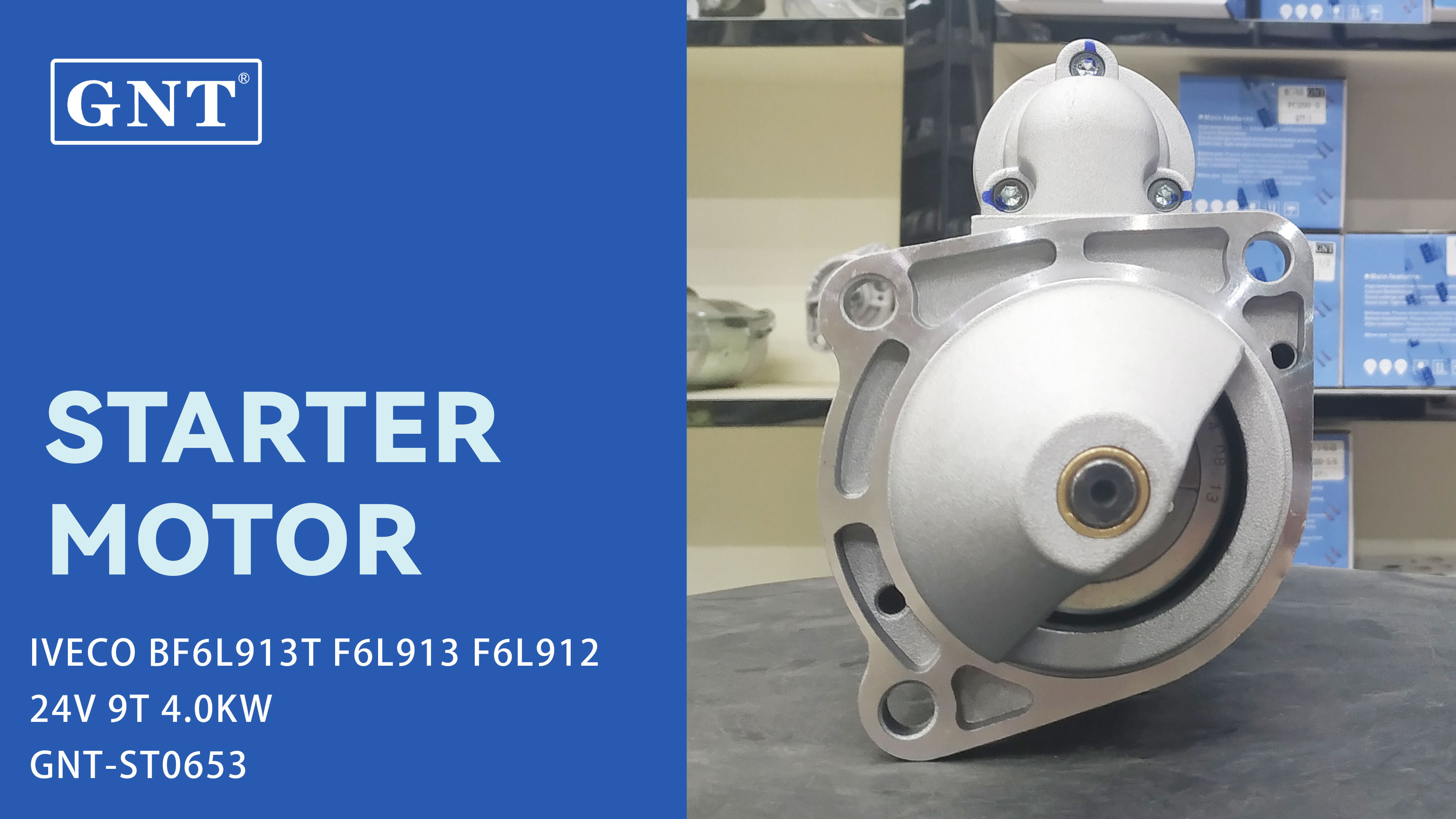 24V 9T GNT Starter Motor for DEUTZ F6L912 Engine 0001263008 20405828 01182931 01853162 2041237 0001263051 01183681 1180999 0001263052