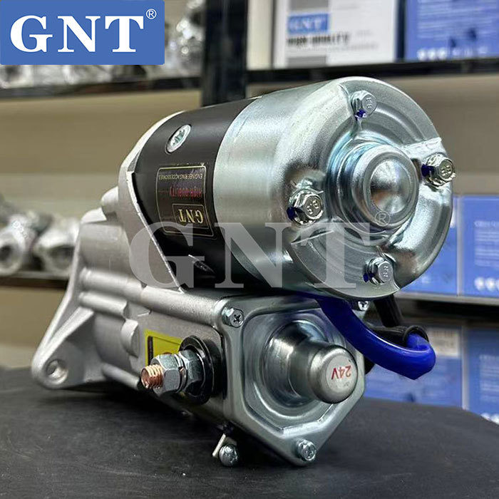 24V 10T GNT Starter compatible with YANMAR 1D84 C75 Engine 4280002580 428000-2581 8605783 2810017050 2810017051 LRS2409 LRS02409 CST40644