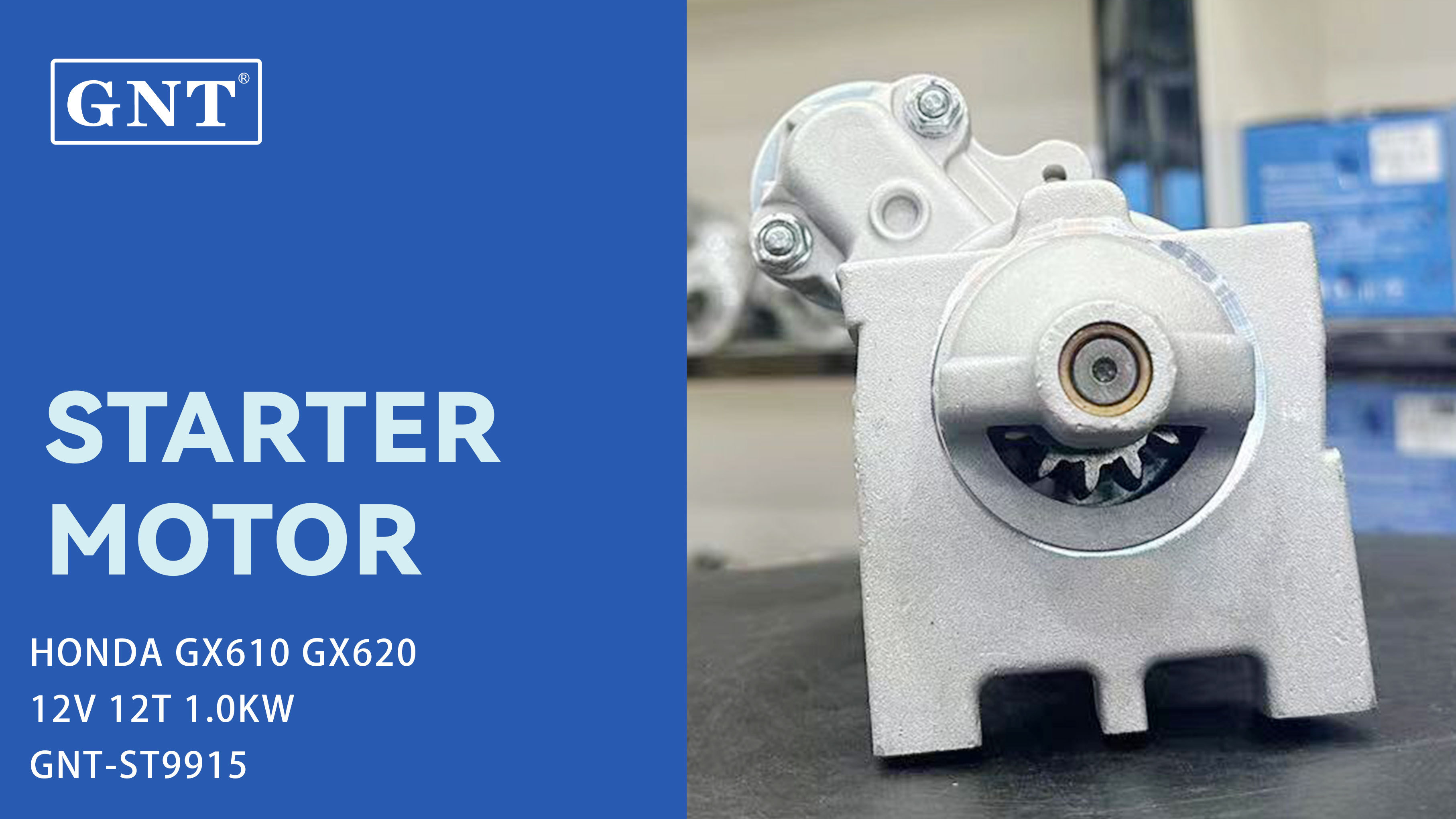 12V 12T GNT Starter Motor compatible with HONDA GX620 GX610 Engine 102665601CC 31200ZJ4832 DDWD8 CST40212AS DDWD9 CST40212