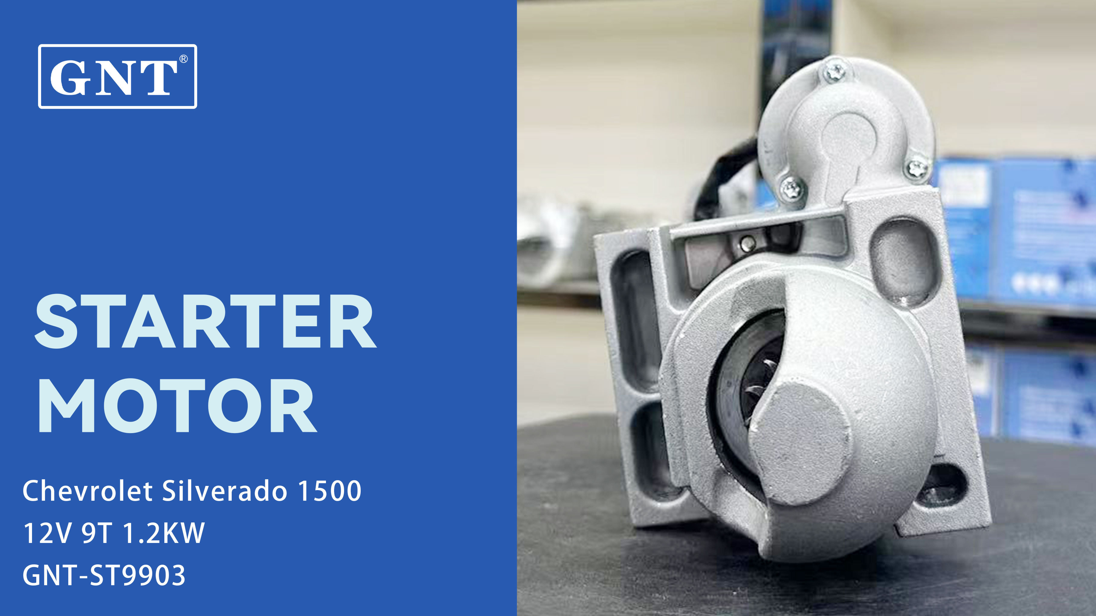 12V 9T GNT Starter Motor compatible with Chevrolet Silverado 1500 Engine 8000014 3231624 8000287 12581306 89017637 9000960 22579DR