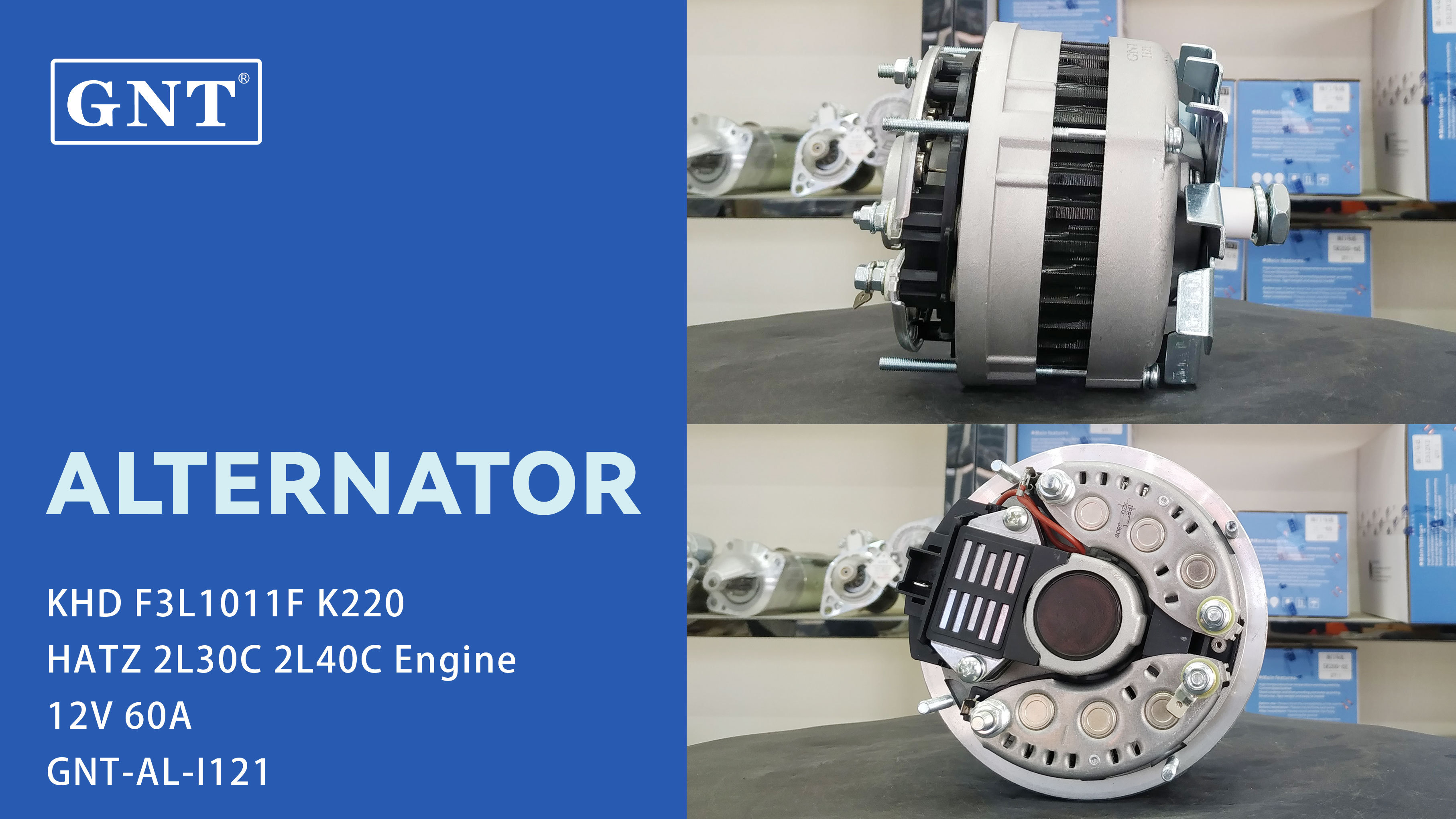 12V 60A Alternator for KHD F3L1011F Engine 11201292 541659 436376 592769 IA0292 ААК2301 A13N165 A13N255 11201853 A13N281 AAK2305 A13N271