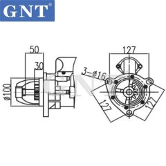 24V 12T Starter compatible with KOMATSU 6D95L PC150 6D125-1 Engine STK8020 6008133230 0230001170