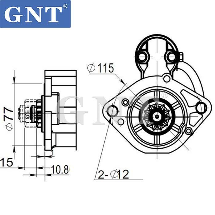 24V 11T Starter Motor compatible with Caterpillar E307 4M40 Engine M8T80472A ME049326 ME049327 M008T80472 M008T80472A M8T80471A M8T80472