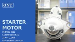 24V 9T CATERPILLAR Starter PERKINS Engine C2.2 STD2156RN STI2156ML STI2156SU MS241 2834752 T400146 2834752 TPN803 115325 2434342