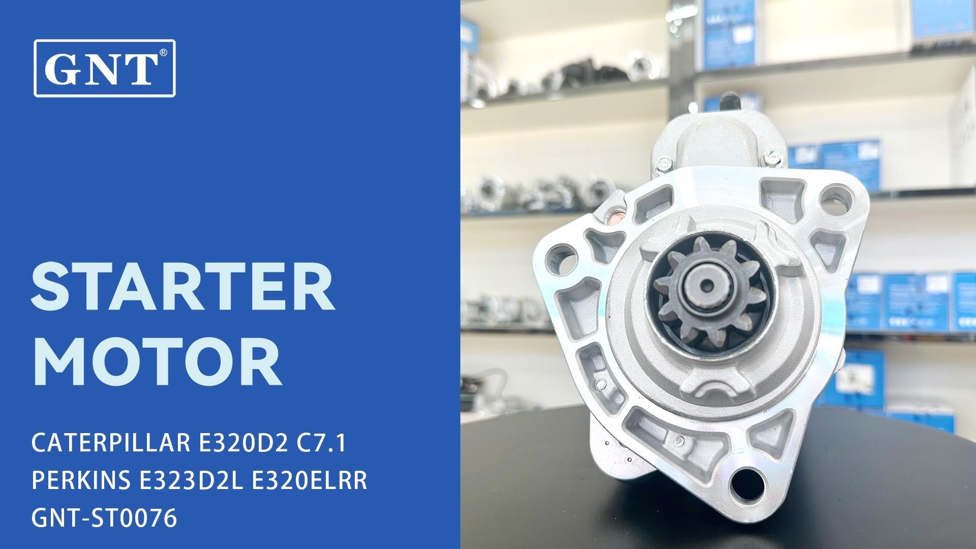 24V 10T 7.5KW CATERPILLAR E320DGC  E320D2 Starter Motor For 4280009120 4280009121 4280009122 STN7671NL STN7671UL STN7671WD STN7671WA T412349 300N10458Z