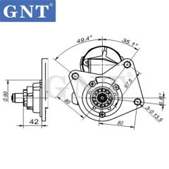 HYUNDAI Forklift MITSUBISHI Starter Engine 0K63818400 0K63818400A STN5070LC STY5070EC STY5070KR STY5070YJ 015070 031115070