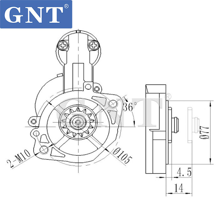 12V 13T Starter compatible with  HYUNDAI D4BX D4BF Engine JS769 8EA731804001 00228Y9100 3610042050 11139413 STM0769AB STM0769BA