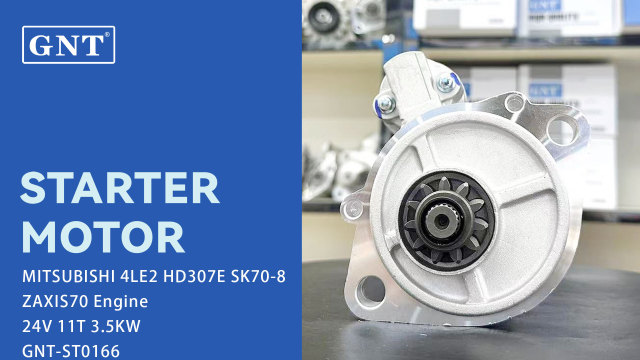 24V 11T Starter Motor compatible with KOBELCO 4JG1 4JB1 New Holland E135B E70B Engine 114185 115802 8971374780 8971374781 8971374782 8972047190 8972248130