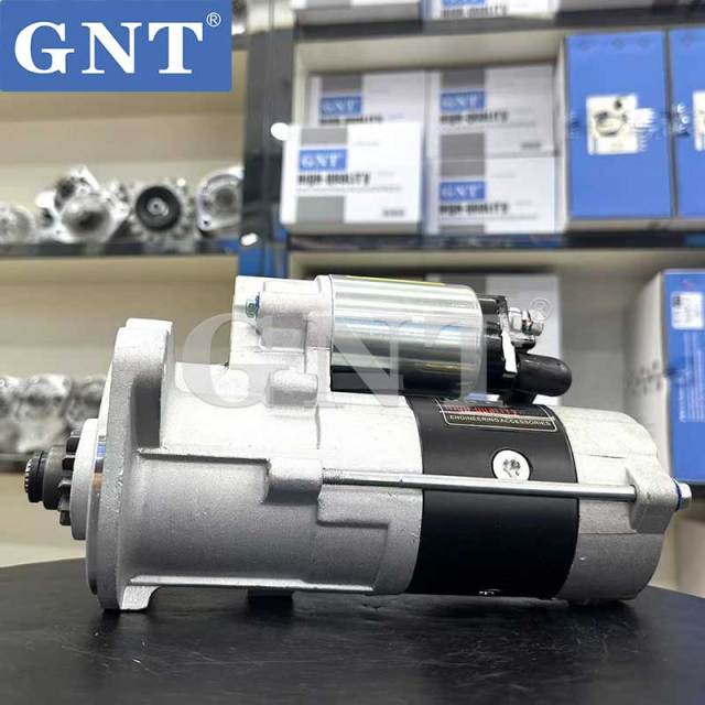 24V 11T Starter Motor compatible with KOBELCO 4JG1 4JB1 New Holland E135B E70B Engine 114185 115802 8971374780 8971374781 8971374782 8972047190 8972248130