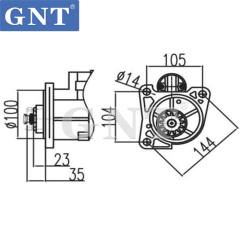 24V 13T Starter Motor compatible with MITSUBISHI 4D34 HD512-3 Engine STM3861 STM3861LC STM3861MH STM3861NL STM3861SK STM3861WD M008T60272A