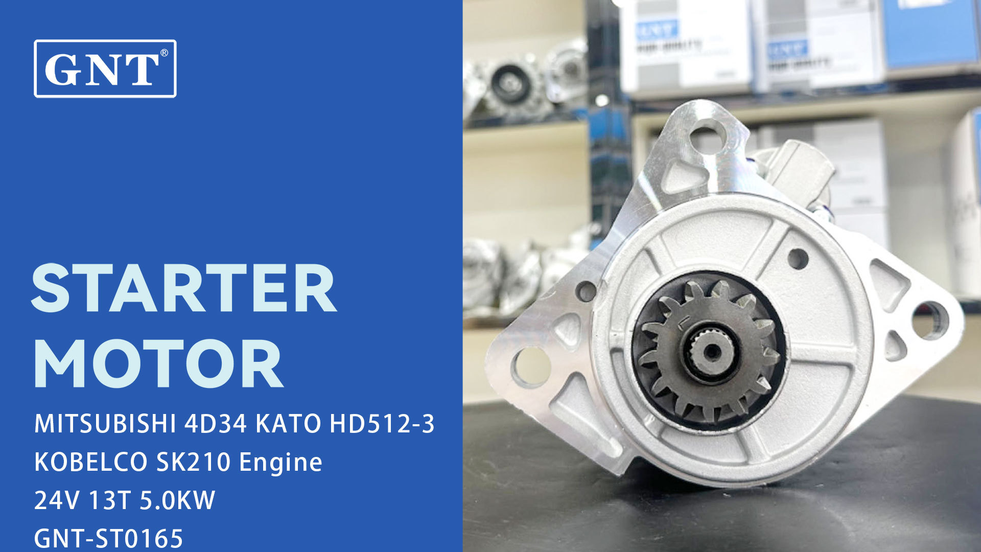 24V 13T Starter Motor compatible with MITSUBISHI 4D34 HD512-3 Engine STM3861 STM3861LC STM3861MH STM3861NL STM3861SK STM3861WD M008T60272A