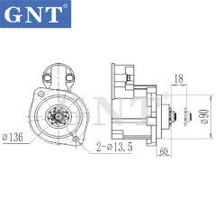 24V 11T Starter compatible with Mitsubishi 6M60 6M70 Engine STM3991 STM3991LC STM3991MH STM3991ML STM3991UW STM3991WD