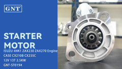 12V 13T 2.5KW Starter compatible with ISUZU 4HK1 ZAX230 ZAX270 CASE CX210B CX235C Engine 8980636991 STK1529WD 0240000198