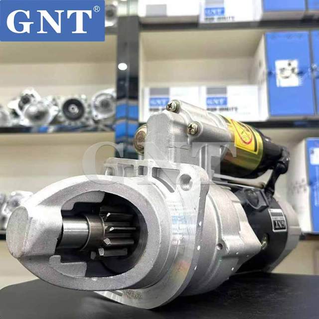 24V 11T Starter compatible with DOOSAN D1146 Engine S9114 UD01318S 113456 CST46603 CST46603AS CST46603ES CST46603OS CST46603RS 262017049 65262017049 65262017049A 65262017124 65262017124C 65262017126A