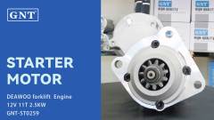 12V 11T Starter compatible with DAEWOO forklift Perkins 4.0L BF J6 Engine 601110250 STD0012LP 0110250 300N12015Z