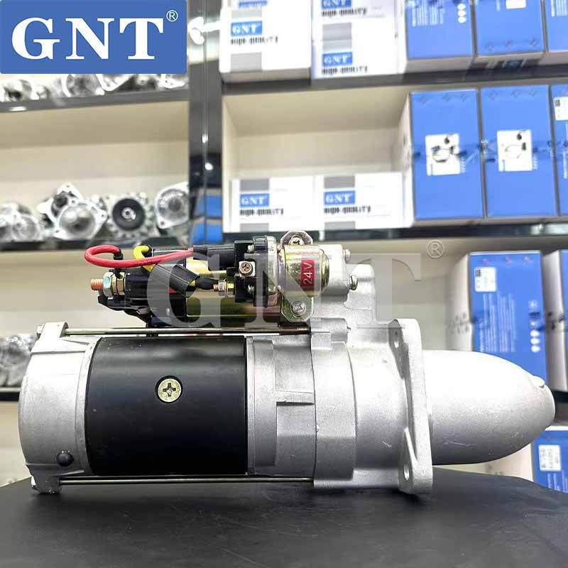 24V 11T Starter compatible with DOOSAN D1146 Engine S9114 UD01318S 113456 CST46603 CST46603AS CST46603ES CST46603OS CST46603RS 262017049 65262017049 65262017049A 65262017124 65262017124C 65262017126A