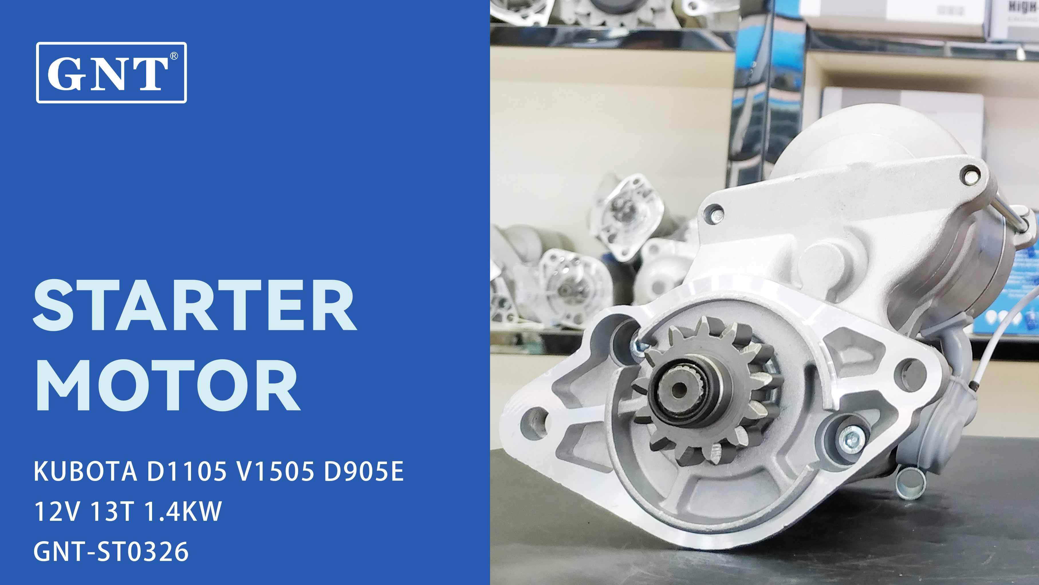 12V 13T Starter compatible with KUBOTA D1105 Engine 1623563015 1742363010 1742363011 1742363012 7770002602 K756161810 K756161811 K757161811 K771161800 K771196800
