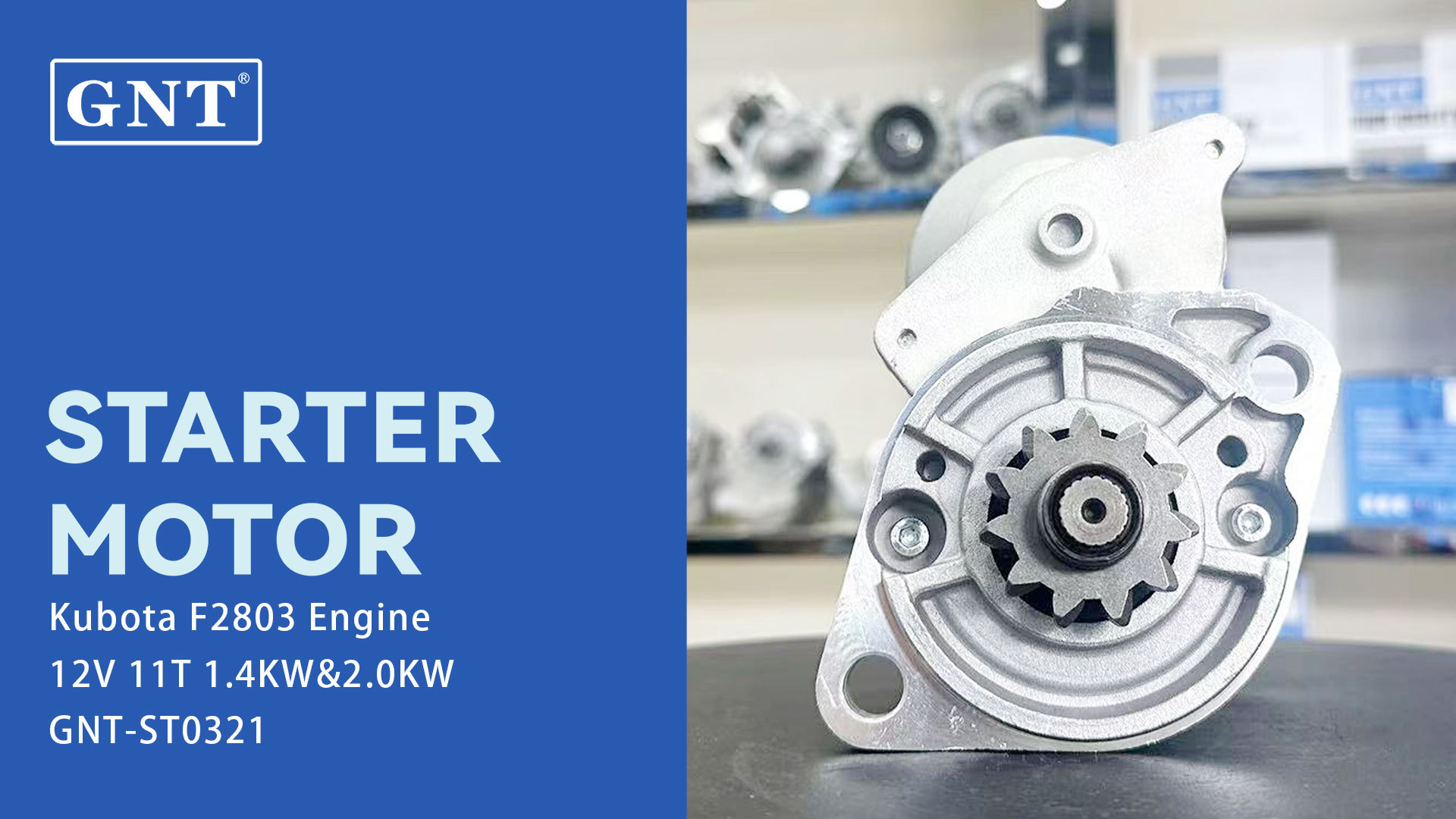 12V 11T Starter motor compatible with Kubota F2803 Engine 115595 228000-4740 228000-4741 STN1374ML STN1374YJ 17121-63014 STN1374RB 19648N 300N11736Z