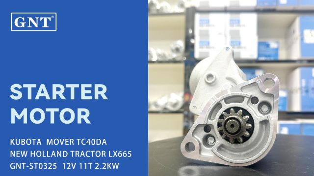 12V 11T GNT Starter compatible with New Holland TC48DA Engine CST40168 1449966 DRS0511 2280002970 2280005120 2280005121 2280005122 2280005123 2280007530 4280000180
