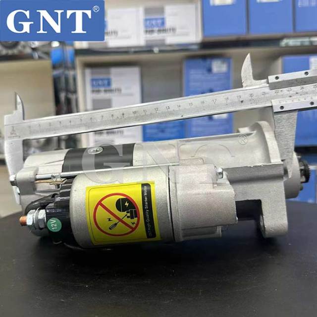 12V 9T Starter motor compatible with Kubota V3300 Engine CST35158 CST35158ES CST35158OS CST35158RS 3892341 DRS0358 STM3551BA STM3551EC STM3551LC STM3551LP STM3551MA STM3551MH