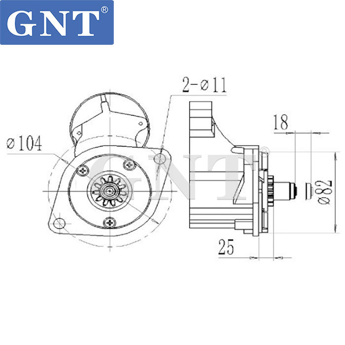 12V 9T Starter motor compatible with Kubota KX180 KX185 V3307 Engine 4280004860 4280008310 STN1551LP STN1551NL STN1551YJ 1G52463010 1J55263010 300N11719Z