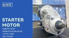 12V 9T Starter motor compatible with Kubota KX180 KX185 V3307 Engine 4280004860 4280008310 STN1551LP STN1551NL STN1551YJ 1G52463010 1J55263010 300N11719Z