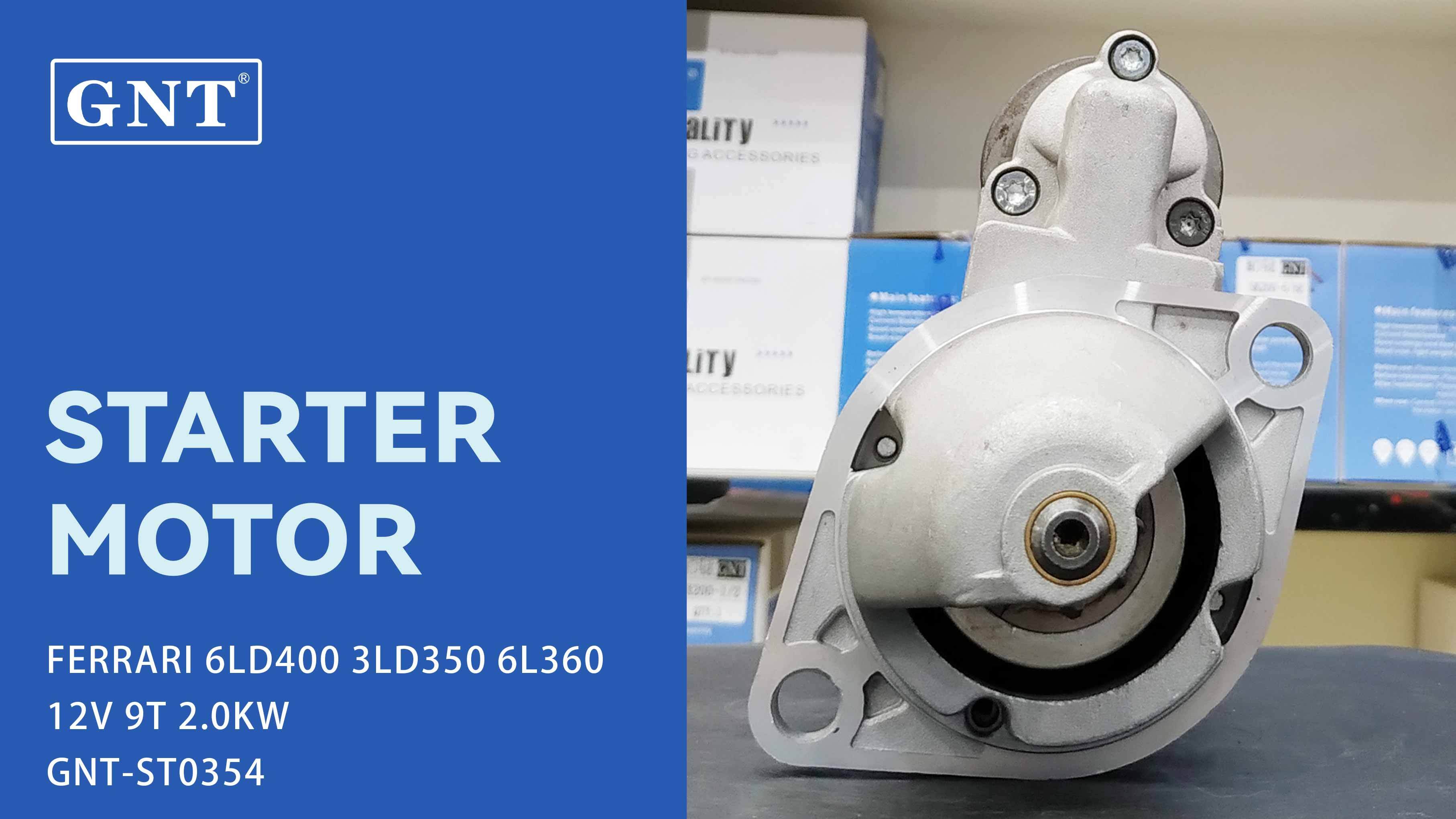 12V 9T Starter compatible with FERRARI 6LD400 Engine CST10174GS CST21130GS 35532015A DRS8070 DRS8110 50316400 50316401 50496700