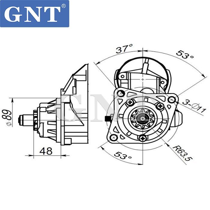 12V 10T Starter compatible with BOBCAT 751C Engine 1280004080 1280004081 1280004082 1280004083 1280004084 1280004720 1280008290 1280008291 1280008292 1280008293 1280008294 1280009610