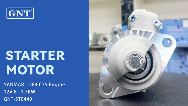 12V 8T GNT Starter Motor compatible with YANMAR 1D84 C75 Engine S114937 10676077020 106760-77020 S114-937 STD2838ML