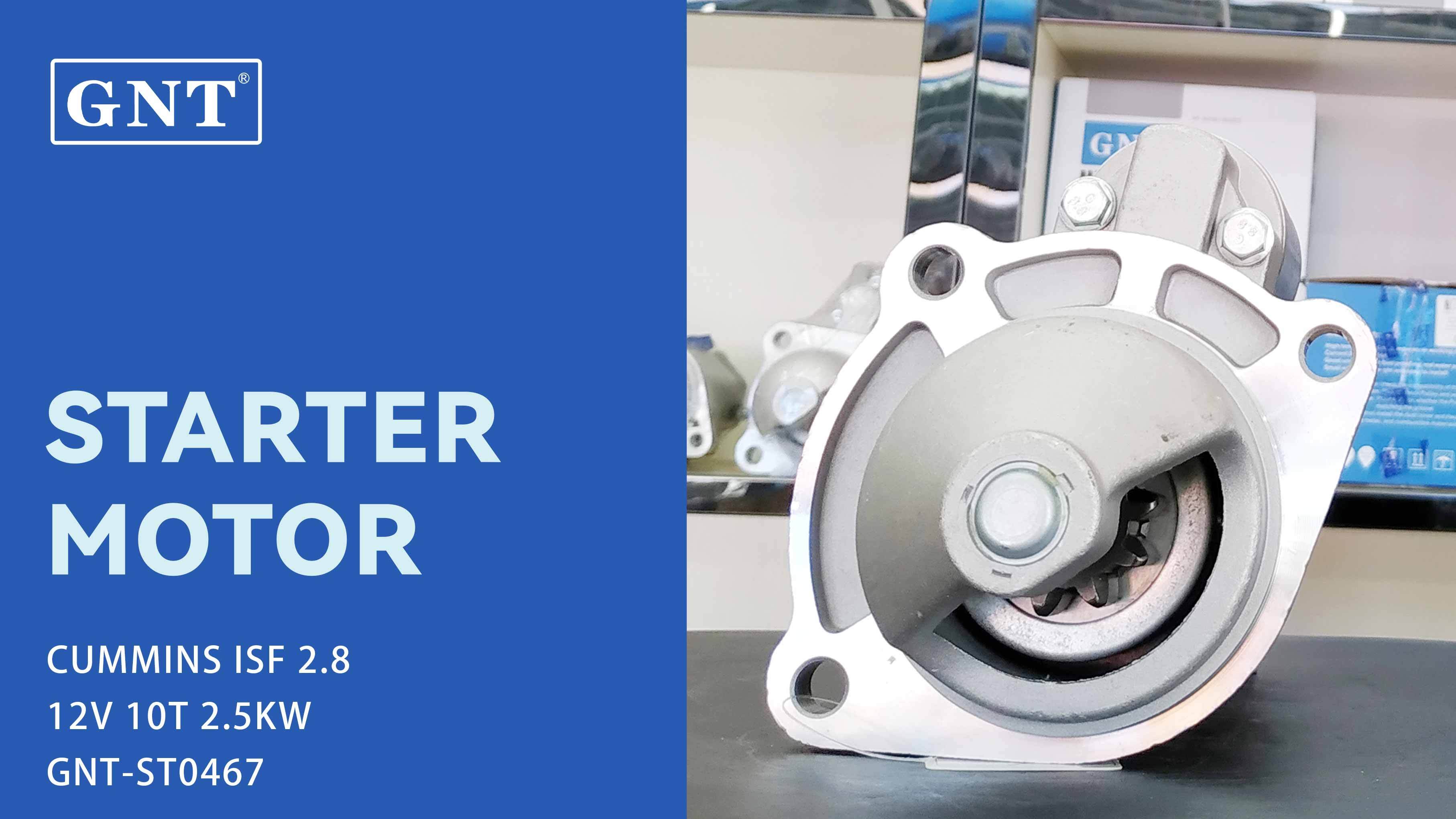 12V 10T Starter compatible with CUMMINS ISF2.8 Engine 5363153 S43-20105 S4320110 44445266969 5266969 5295576 STM3969MH