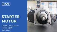 12V 12T 6.0KW Starter compatible with Heavy Duty CUMMINS ISF3.8 Engine M100R2009SE STP2018MH