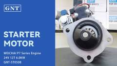 24V 12T Starter compatible with WEICHAI P7 Series Engine M93R3017SE M93R3043SE M93R3043SEVPP 1000750100 1002014660 610800090009 610800090029 300N11424Z