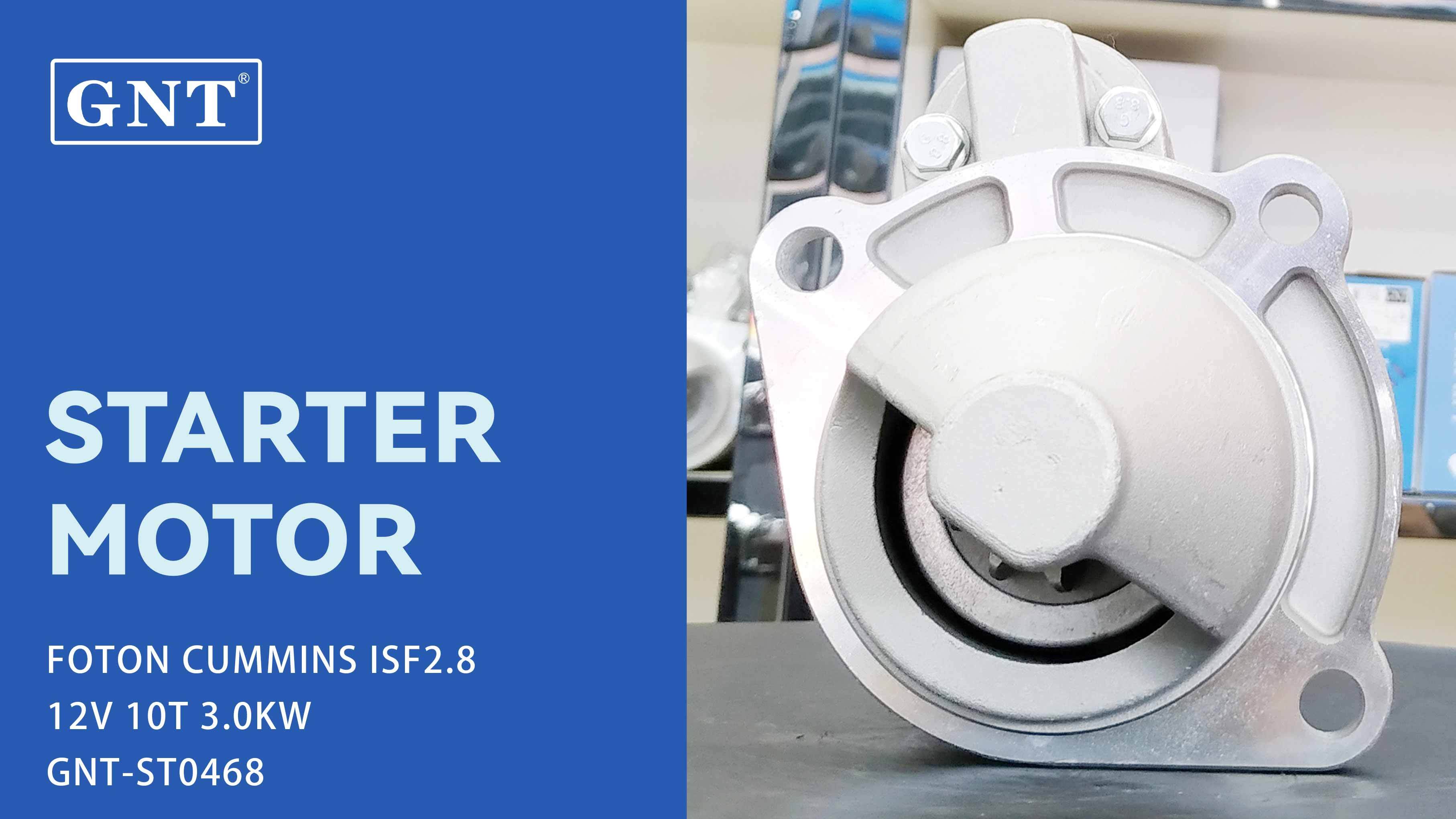 12V 10T Starter compatible with FOTON CUMMINS ISF2.8 Engine 5449610 12187645 13031614 13035760 12187645 STM3314LP STM3314MH