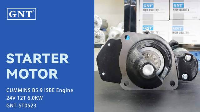 24V 12T 6.0KW Starter compatible with CUMMINS B5.9 ISBE Engine M100R3002SE M93R3013SE M93R3013SE-VPP 100500787 101500056  300N11049Z 10001100296
