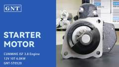 12V 10T 6.0KW Starter compatible with CUMMINS ISF 3.8 Engine 13034593 5263797 STP4281MA STP4281MH STP4281UL STP4281UW STP6281MH STP4281RB STP4281WA M100R2008SE M100R2008SE-VPP M81301