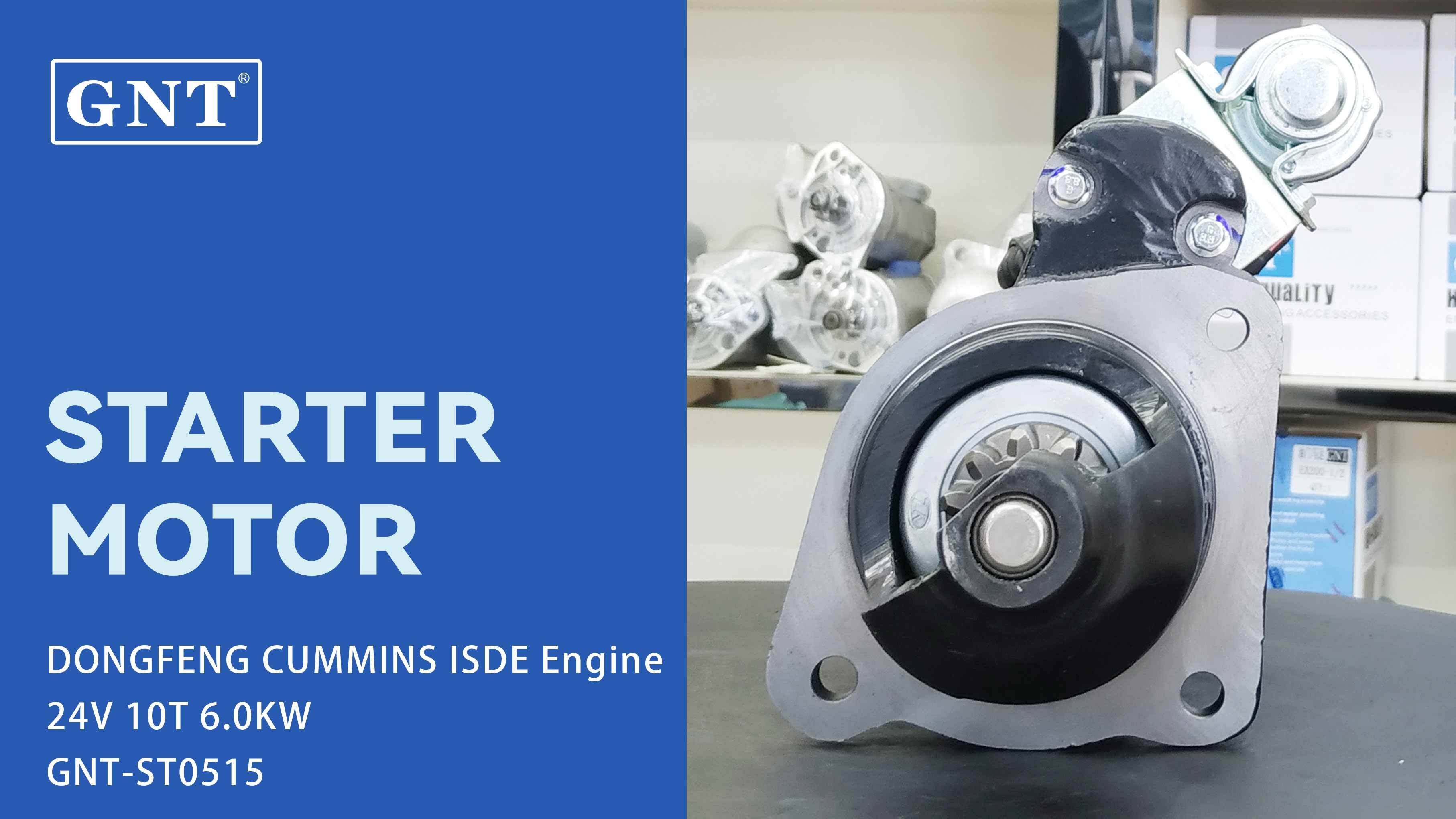 24V 10T Starter compatible with DONGFENG CUMMINS ISDE Engine STP3925WA M93R3025SE 1-622-25W 300N11897Z