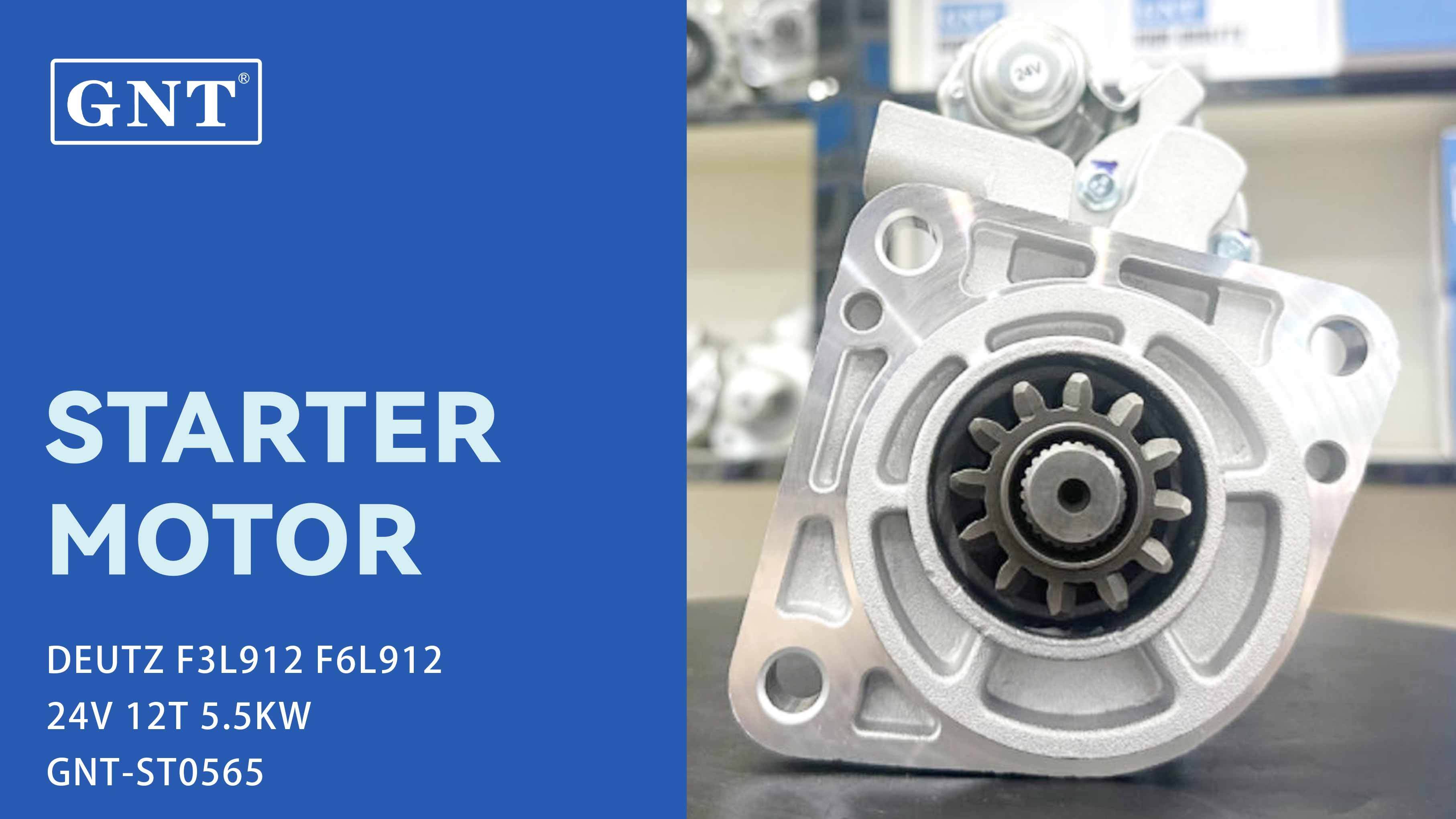 24V 12T Starter compatible with DEUTZ F3L912 Engine STB4123MH STB4123MN STB4123NB STB4123UL STB4123WA 2-3229-BO