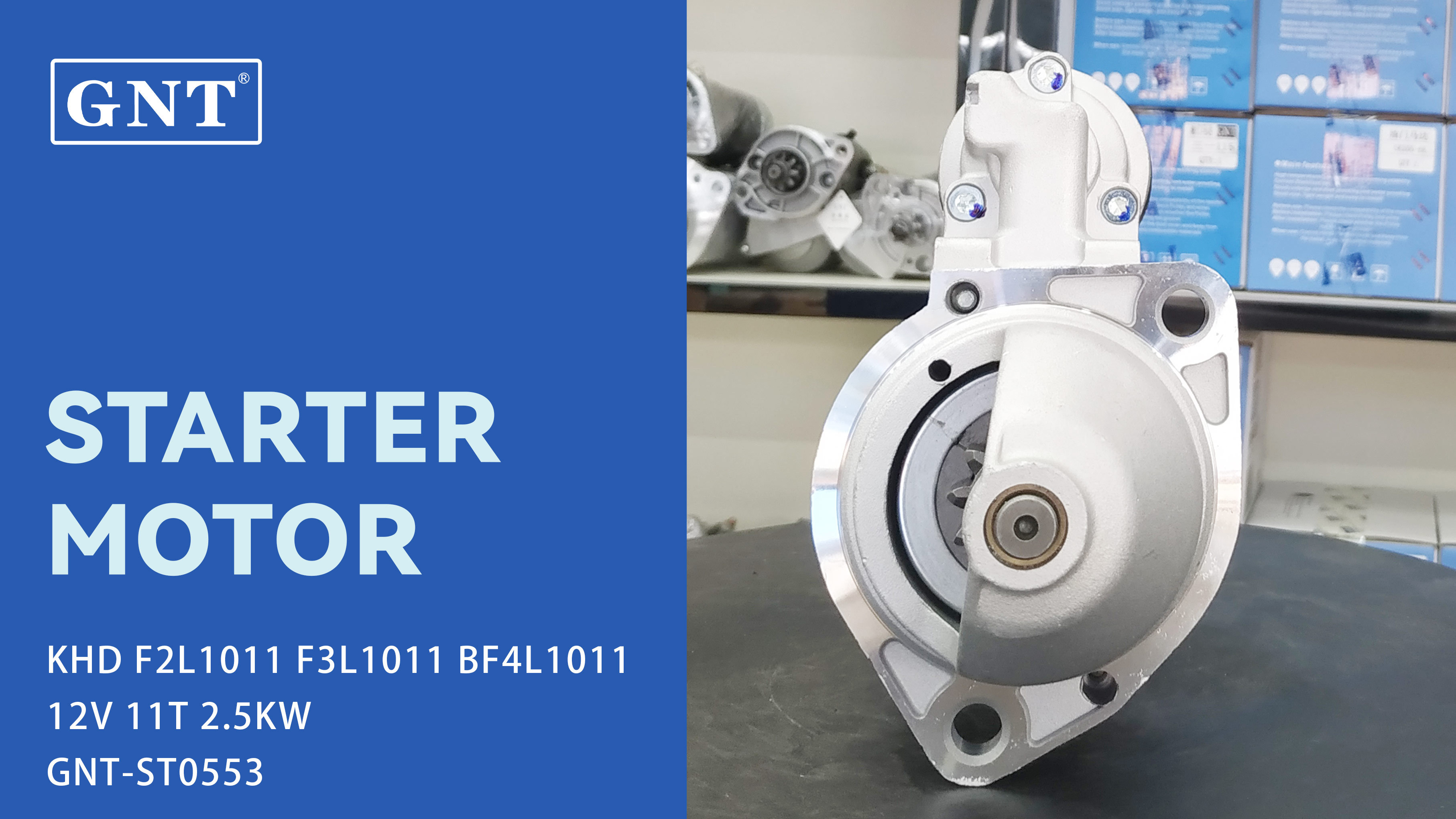 12V 11T Starter Motor compatible with KHD F3L1011 Engine 0001223002 0986017430 0986018290 F042002146 111855 116128 CST10142 CST10443AS DRS7430