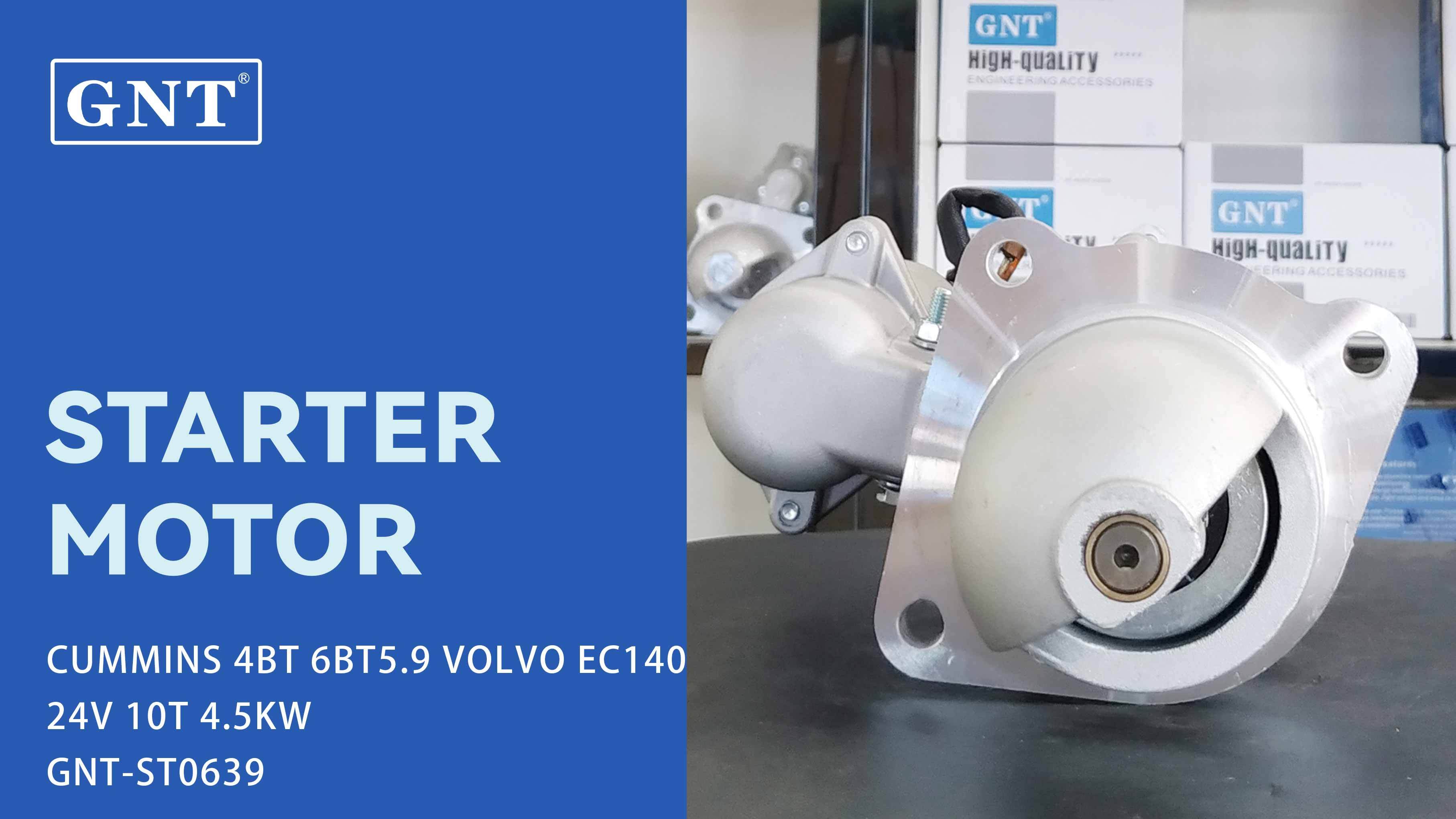 24V 10T Starter compatible with VOLVO EC140 EC150 Engine 10479655 10479656 10496884 1113277 1113291 1113294 1113594 1998459 1998488 8200064