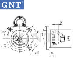 24V 10T VOLVO CONSTRUCTION EW150C L50B Starter Motor 11131409 AZF4110 AZJ3351 IS0993 154011053 71434000 JST3014 STB2037LC STB2037MA STB2037UL STB2037YN STB2137MN STB2137UL