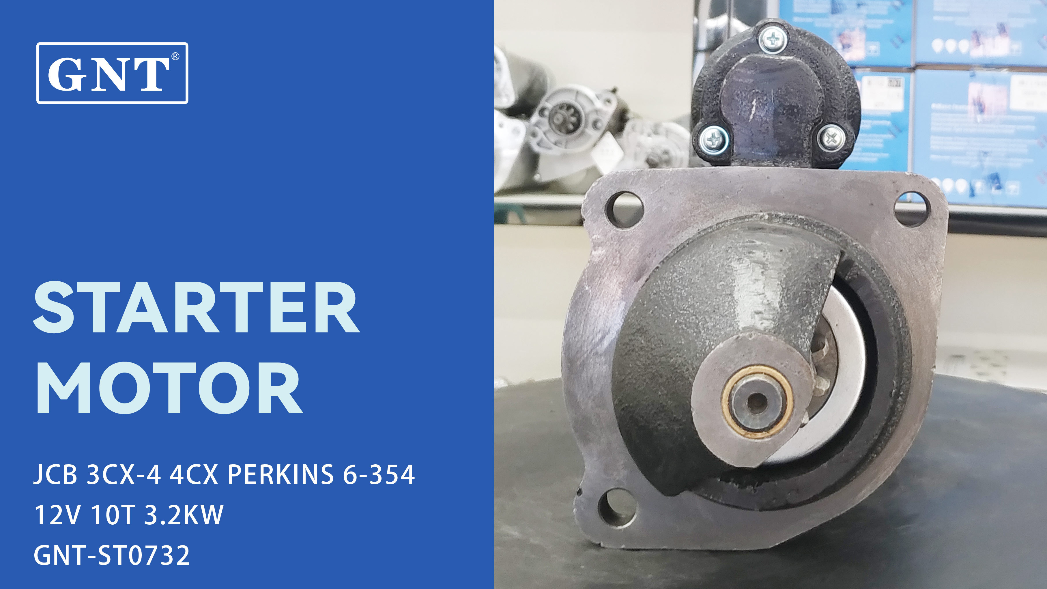 12V 10T Starter for JCB 3CX-4 4CX Engine 7220938 111013 114852 CS1033 11131784 11131896 11131900 11132125 11132164 AZF4164